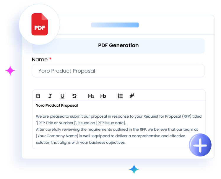Instant PDF Generation 