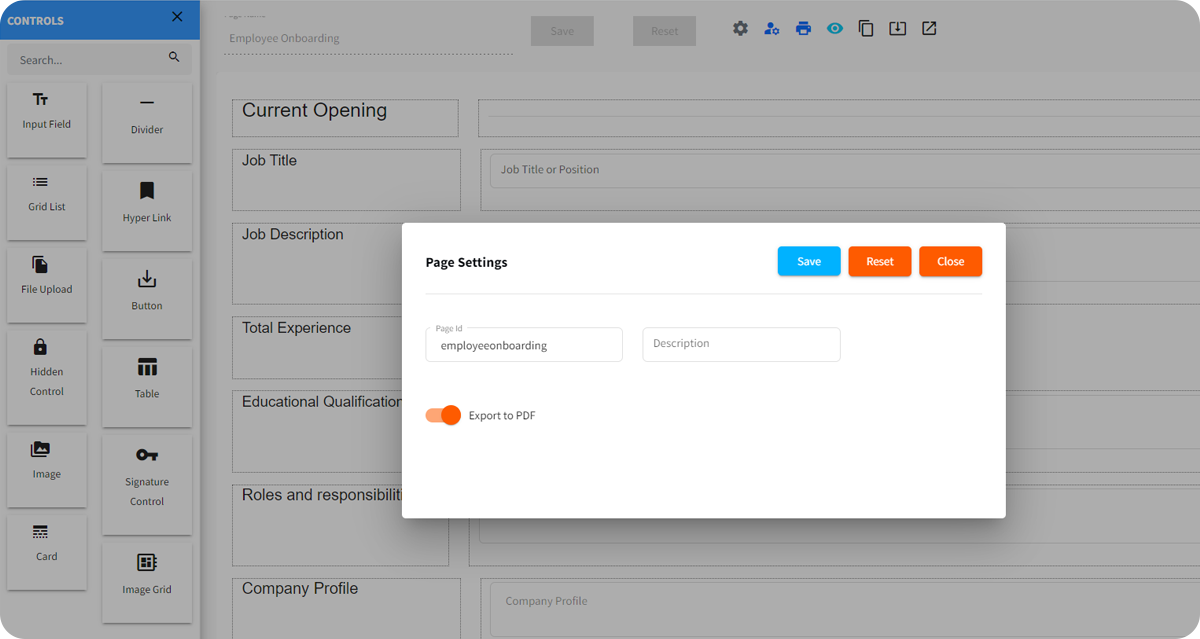 Export as PDF - Features - Yoroflow™
